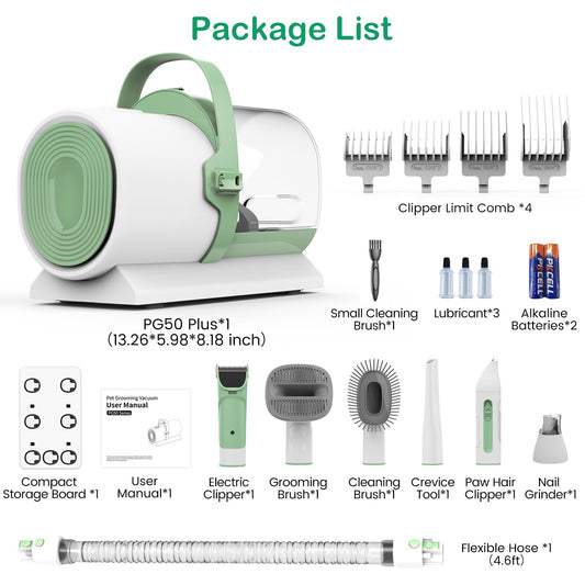 Multifunctional Pet Hair Grooming Vacuum Trimmer – All-in-One Grooming Kit