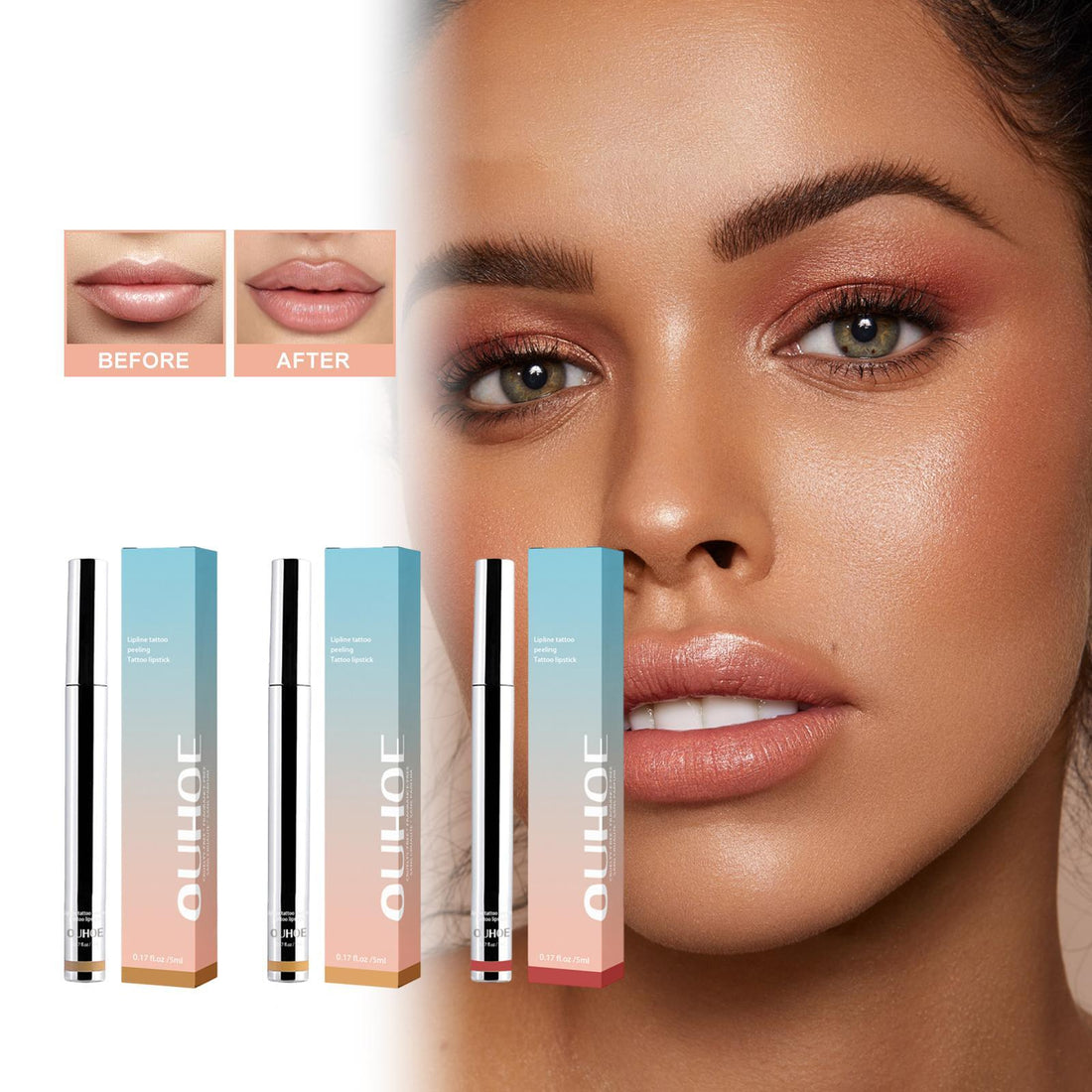 Ouhoufeng Lip Line Natural Lip Color Anti-peeling Lip Primer