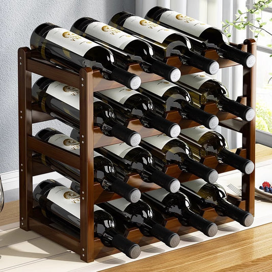 Bamboo Wine Display Rack